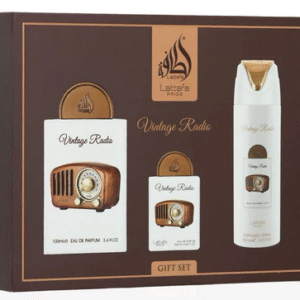 Kit Perfume Vintage Radio Lattafa Pride EDP 100ml + EDP 20ml + Spray 200ml