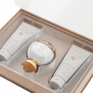 Kit Perfume Souvenir Floral Bouquet EDP 100ml + Body Lotion 100ml + Sabonete Banho 100ml Afnan Arabe