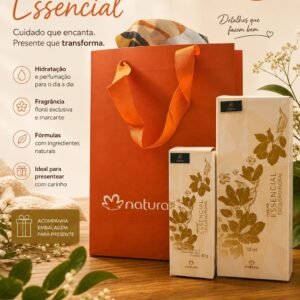 Kit Natura Essencial Floral Perfume 100ml + Creme de mãos 40g