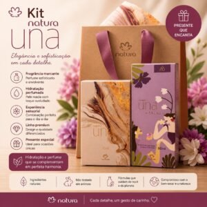 Kit Natura Una Perfume Trad 75ml + Desodorante Hidratante Una Artisan 80ml