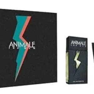 Kit Perfume Animale Tradicional Masculino EDT 100ml + Gel de Banho 100ml + Pos Barba 100ml Caixa Luxo