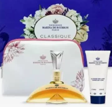 Perfume Marina de Bourbon Tradicional Fem Classique EDP 100ml +Body Lotion 100ml com necessarie branca